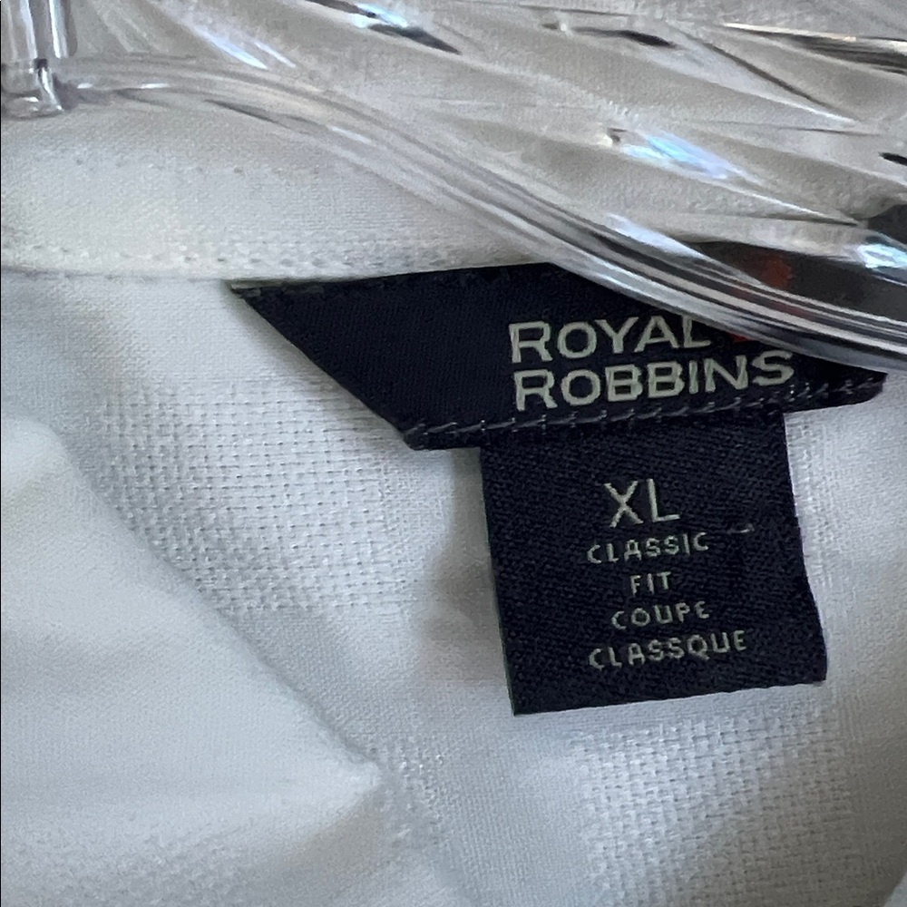 Royal Robbins San Juan Dry Off White Button Down Shirt, Men’s XL, 89% Modal - Picture 3 of 9